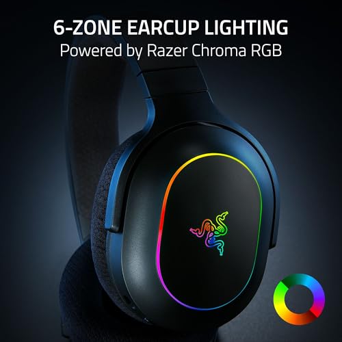 Razer Barracuda X Chroma Wireless Gaming Headset: 2.4GHz Wireless & Bluetooth - Lightweight - Chroma RGB - 40mm Drivers - Cardioid Mic - 70 Hr Battery - for PC, Mac, PS5, Switch 2, Smartphone - Black by Razer - Used condition - Image 4