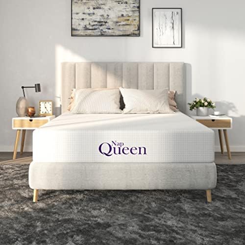 NapQueen 6 Inch Bamboo Charcoal Full Size Medium Firm Memory Foam Mattress, Bed in a Box