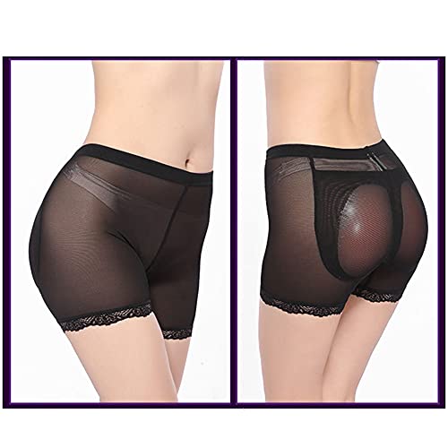 RosinKing Roupa íntima feminina de silicone hip bumbum levantador boyshort oval acolchoada boxers, P