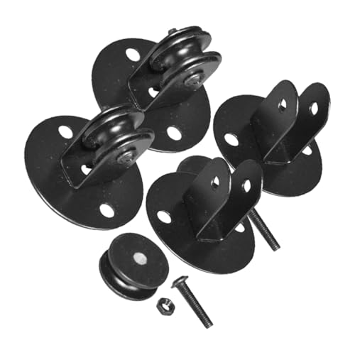 Polea de lámpara de araña rústica PRETYZOOM para evitar el desgaste de cables de techo colgantes