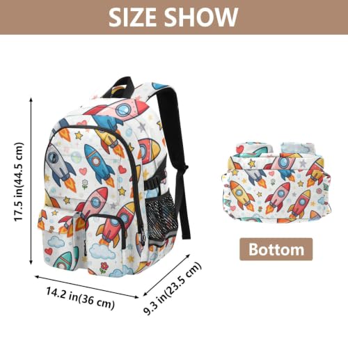 Mochilas de viaje ergonómicas con cohetes para proteger la laptop de golpes 3
