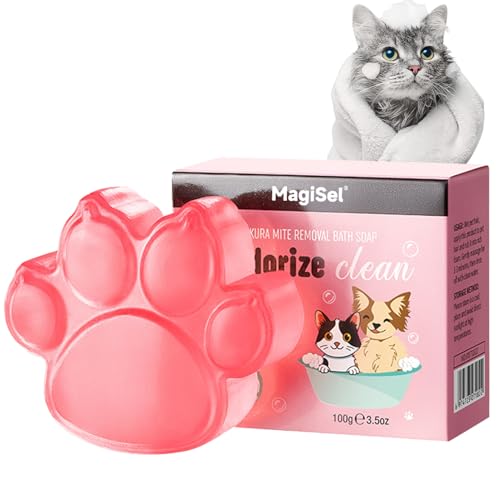 Champu Perro Sólido, Jabón Natural para Perros para Un Cuidado Suave del Pelaje, Espuma Rica Y Fragante, Limpia, Hidrata y Nutre, Cuidado Natural del Pelaje - 100g