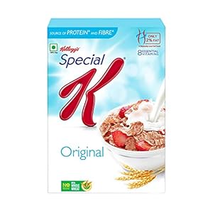 Kellogg’s Original Special K | Only 2% Fat | Sub 300 Calorie Breakfast Cereals | Whole Wheat Flakes | Source of Protein & Fibre | 435/455g