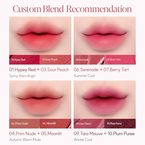Image of Espoir Couture Lip Tint Fitting Blur #8 Boba Fig | Smudge-Proof Fixing Lip Stain, Soft & Creamy Texture without Flaking, Lightweight and Comfortable Matte Finish, Korean Makeup, Vegan, 0.14 oz