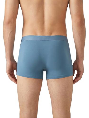 Image of MAOU Men's Premium Cotton Modal Boxer Briefs | Ultra-Soft Stretch Fabric with 5% Spandex | Moisture-Wicking, Breathable, No Ride-Up Underwear for Daily Comfort (M-XL)
