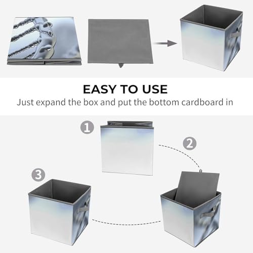 Cube de rangement pliable en tissu épais pour stocker vos couvertures