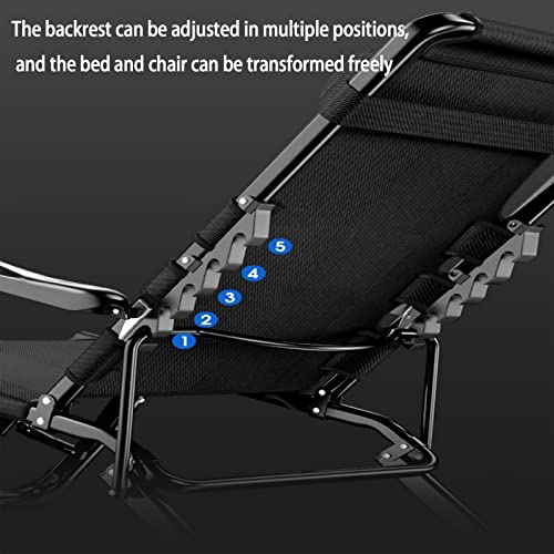 Transat plage pliable léger avec support de jambe et dossier multi-angle