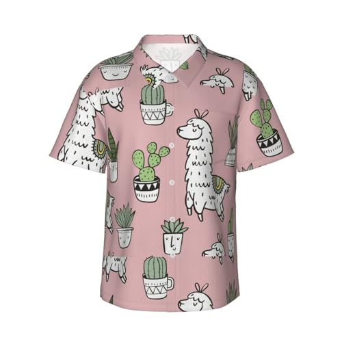 Chemise hawaïenne homme imprimé alpaga pour s'évader et célébrer les vacances d'été