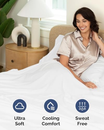 Image of Extra Deep Flex Top Split Head King Fitted Sheet - Hotel Luxury Single Fitted Sheet Only - Easily Fits 18 inch to 24 inch Mattress - Ultra Soft, Wrinkle Free w /Extra Deep Pockets - White