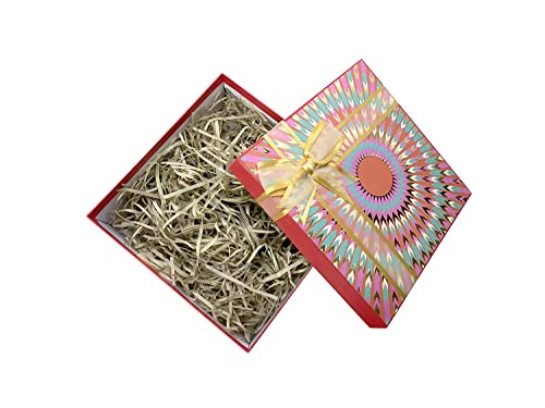 Image of Eco Sarras Confitti Shredded Paper Crinkle Grass Strips for Gift Tray Hamper Packaging, Box Filler, Basket Filler, Christmas Festival Decoration Paper (250 GM, Kraft Brown)