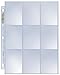 Ultra Pro 9 Pocket Pages Platinum Series 100 Pages of Card Sleeves for Trading Baseball Card Binder, -Pokemon and Baseball Card Sleeves