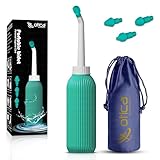 OTICA Portable Bidet Spray for Toilet – 500ML Handheld Personal Hygiene Peri Bottle with Angled Nozzle – Anti-Slip Water Spray for Travel, Postpartum, Perineal care, Camping & Baby Care