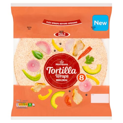 Morrisons 8 Wholemeal Tortillas 488g