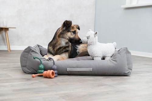 TRIXIE Alpaka Eyleen, kuscheliges Stofftier aus weichem Plüsch - Hundespielzeug für große & kleine Hunde - 34875