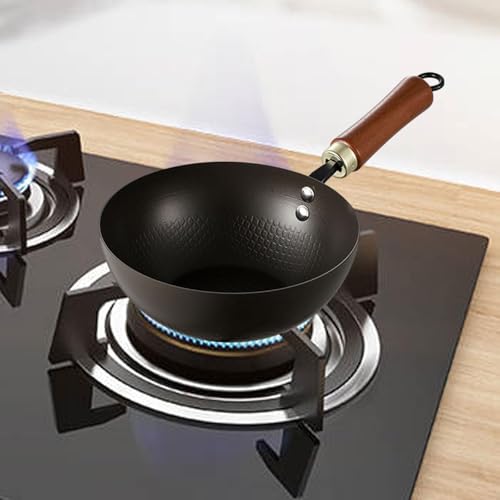 Wok de hierro con mango de madera, 24 cm miniatura 7