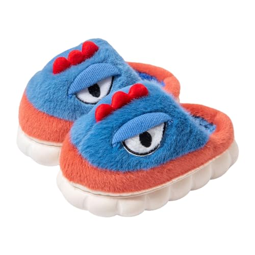Boys Girls Dinosaur Slippers Kids Memory 𝗙oam Cotton Comfy Soft House Slippers Winter Plush Moccasins for Girls Size 1