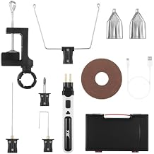 8 in 1 Cordless Hot Wire Foam Cutter Kit,Electric Styrofoam Cutting Tool, USB Type-C Charging, 2000mAh Lithium Battery Cutting Machine Pen Tool Kit Electronic Soldering Kit