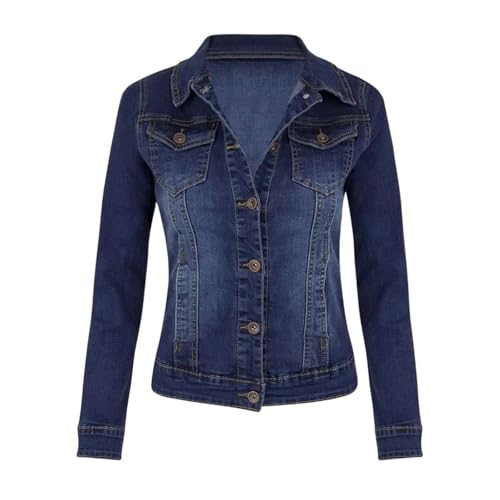 Veste en jean pour femmes GUOYUXIAO : le manteau femme commute parfait
