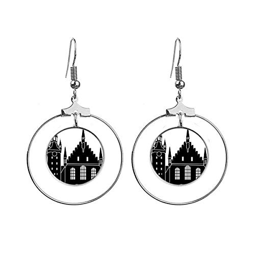 Boucles d'oreilles Cologne légères et hypoallergéniques pour oreilles sensibles et délicates