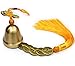 Produktbild DMtse chinesische Feng Shui Glocke für Reichtum und Sicherheit, Anhänger Münzen für Erfolg, Abwehr des Bösen, zum Schutz des Friedens  hängender Charm Windspiel, Auto-Innenräume (gelb)