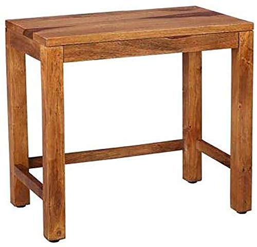 Image of Sheesham Wood Nesting Bedside Table for Home and Living Room -Set of 2