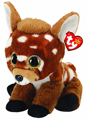 Peluche Buckley le Renne Ty Beanie Babies un cadeau de Noel magique et marron de 24 cm