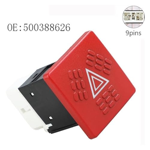 Interrupteur de feux de détresse pour Iveco Eurocargo reference 500388626 - 2