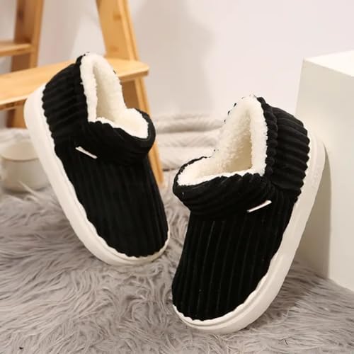 Slippers for Women Men Memory Foam Fuzzy House Slippers Bedroom Non-Slip Warm Fluffy Plush Slippers with Arch Support4