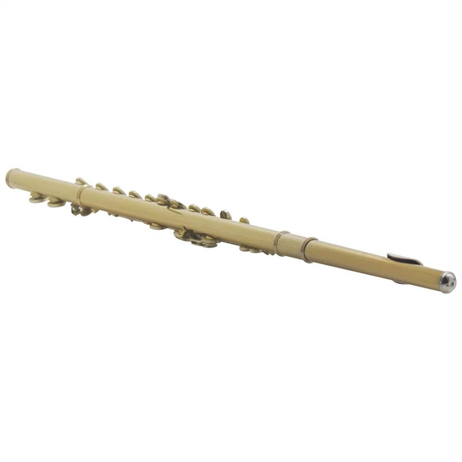 Flauta de concierto profesional con 16 agujeros cerrados, flauta con llave C, caja de flauta, guantes de tela Flauta Travesera Kit