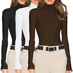 Ekouaer – Ekouaer Chemise Thermique Femme à Col Roulé et Manches Longu