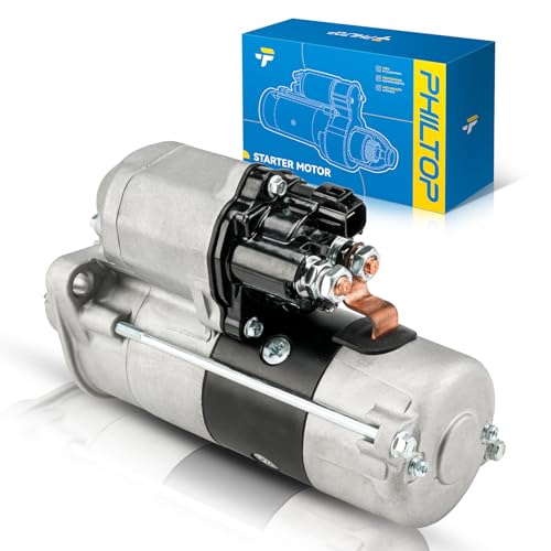 Image of PHILTOP New 19029N Starter Compatible with 2011-2019 Ram 2500 | 3KW Starter for 2011-2019 2500,2011-2018 3500,2007-2010 Ram 2500,2007-2010 Ram 3500, 2008-2010 Ram 5500, 2008-2010 Ram 4500