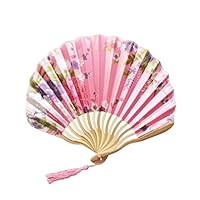 Ventaglio Cinese Pieghevole Blu - Legno Intagliato, 34x20cm, Per Matrimoni E Eventi