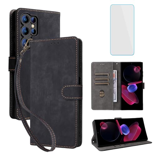 Étui portefeuille pour Oukitel C61 / C61 Pro noir avec béquille