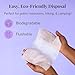 Pixie Feminine Wipes - On The Go Public Bathroom Wipes for Feminine Care - Safe On Period Cups & Menstrual Discs - Biodegradable, Flushable, pH Balanced & Unscented Menstrual Cup Wipes (20 Count)