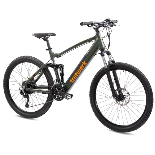 TRETWERK 27,5 Zoll E-Bike Mountainbike - Commander Fully grün - Pedelec...
