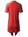 BIADANI Women Versatile Soft Short Sleeve Open Front Drape Cardigan Coral XX-Large