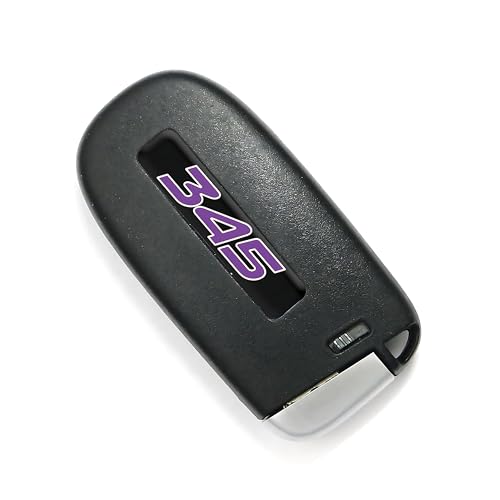 Image of TOOLEPIC for Dodge Challenger Charger Durango and Jeep Grand Cherokee Key fob Badges 2015-2024-Set of 2 - Finest Stickers Inlays Emblems Accessories for 345 Hemi, Ideal for Decals - Plum Crazy Purple