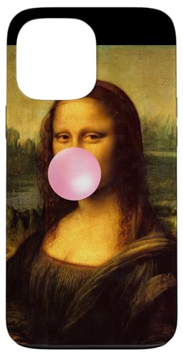 Enjoy Wear Sarcastic French Mona Lisa Chewing Bubble Gum Fun X}zP[X iPhone 13 Pro Max p