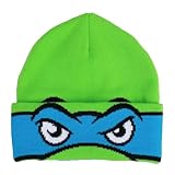 TMNT Rolldown Leo Adult Mesh Eye Green Beanie