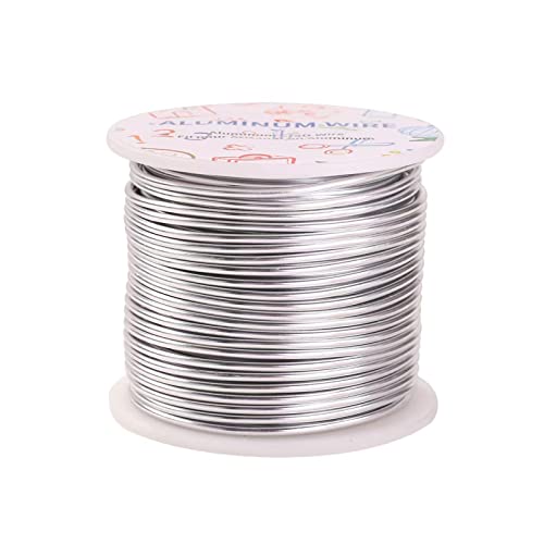 Fil en aluminium argenté calibre 12 pour bijoux et sculpture