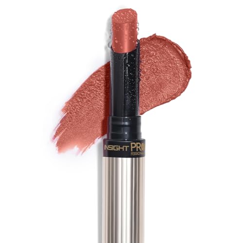 INSIGHT Professional Hydra Luxe Lipstick - Nyc | Satin Finish|Long lasting| Smooth| Hyaluronic Acid| Enriched with Rosehip Oil|Creamy Lipstick|Infused with Hyaluronic Acid - 2.5g