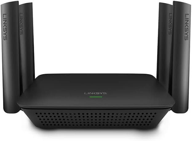 Linksys RE9000: AC3000 Tri-Band Wi-Fi Extender, Wireless Range Booster for Home, 4 Gigabit Ethernet Ports, Works with Any Wi-Fi Router (Black)