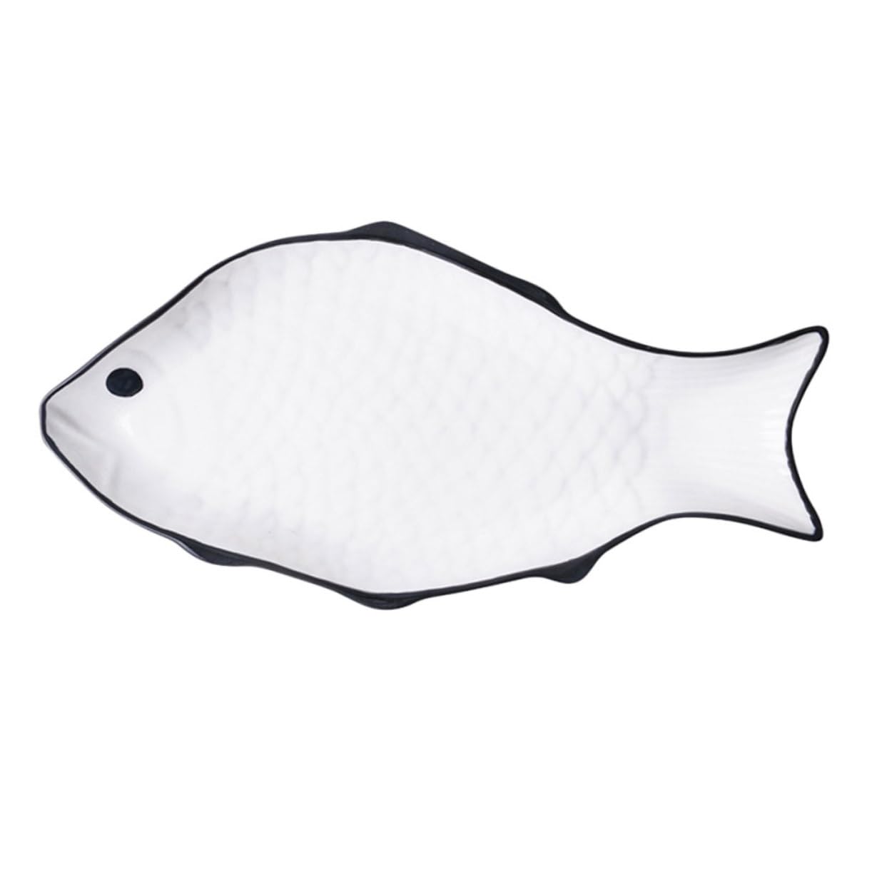 Amazon.co.jp: VINTORKY セラミック魚蒸し皿 大型 食品保存プレート
