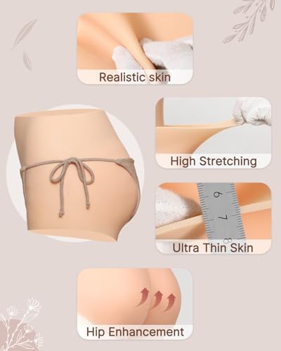 Silicone Fake Butt Pants Shapewear Panties With Catheter for Crossdresser Drag Queen Transgender3