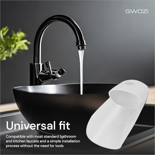 Image of Faucet Extender for Toddlers - Plastic Sink Extender for Toddlers - Sink Spout Toddler Sink Extender for Bathroom, Kitchen - Splash-Proof Toddler Faucet Extender for Hand Washing