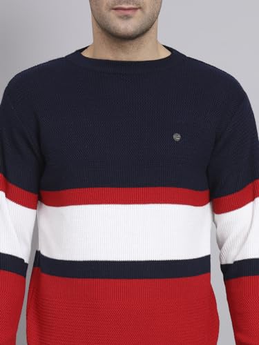 Image of eWools winterwear Men's Woolen Striped Cardigan Sweaters
