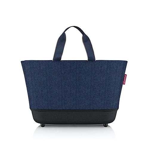 reisenthel shoppingbasket - Lässiger Einkaufsbegleiter mit hoher Funktionalität, Couleur:herringbone dark blue