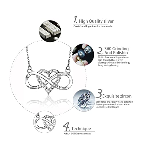 Collier Ring Mobius personnalisé en finition raffinée cœur - 4