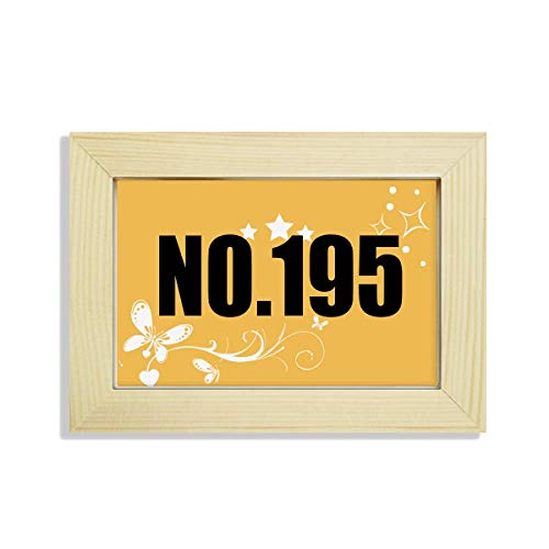 Nombre nom de la chance n° 195 photo de fleurs en bois peint tableau mural