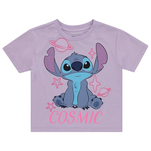 Disney Lilo and Stitch Girls Short Sleeve T-Shirt- Stitch Girls Tee Sizes 4-16